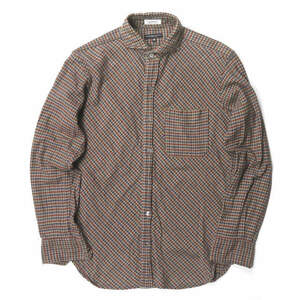 Engineered Garments エンジニアードガーメンツ アメリカ製 Spread Collar Shirt - Cotton Plaid チェックスプレッドカラーシャツ XS j3697