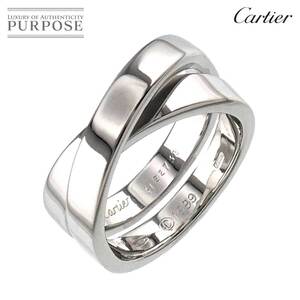 カルティエ Cartier パリ #55 リング K18 WG ホワイトゴールド 750 指輪 Paris Ring 90227377