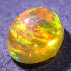 天然ファイアオパール メキシコ産 2.375ct 欧泊 宝石 ジュエリー 遊色 ファイヤーオパール 天然 墨西哥 loose jewelry fire opal