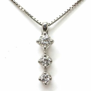 TASAKI(田崎真珠)◆K18 天然ダイヤモンドネックレス◆M 約2.6g 約42.0cm diamond necklace EB7/EB7