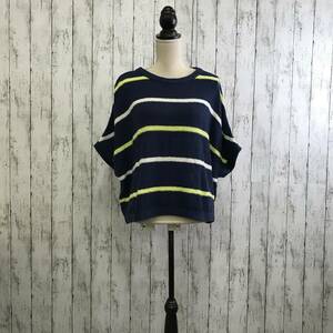 MOUSSY　マウジー　ニット　Fサイズ　ネイビー　T-205　USED