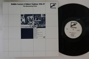 英LP Bobbie Leecan, Robert Cooksey 1926-27 The Remaining Titles MSE1010 MATCHBOX /00260