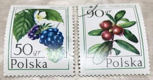◎切手　ポーランド　「植物　２枚セット」◎