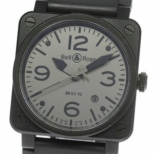 ベル＆ロス Bell＆Ross BR03-92COM-R コマンド デイト 自動巻き メンズ 美品 箱・保証書付き_798245