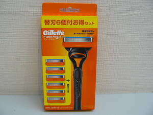 30461●Gillette　フュージョン　5+1　ホルダー＆替刃6個付お得セット　未開封未使用品