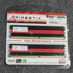 【中古】DDR2メモリ 4GB(2GB2枚組) CFD FIRESTIX FSH1066D2C-K4G [DDR2-1066 PC2-8500] ブリスターパック入