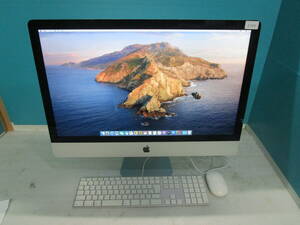 【ジャンク品 1円スタート!】apple iMac Late2013 Model:A1419 Corei5 3.4GHz/メモリ8GB/HDD750GB/Catalina 10.15.7 管理番号I-339