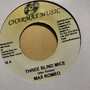 レゲエ　7インチ Three Blind Mice / Max Romeo