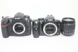 【まとめ売り】Canon デジタル一眼レフカメラ EOS Kiss Digital レンズセット ＋ Nikon D300 ボディ #0093-963