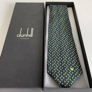 ダンヒル（Dunhill） 青緑林檎Dロゴネクタイ