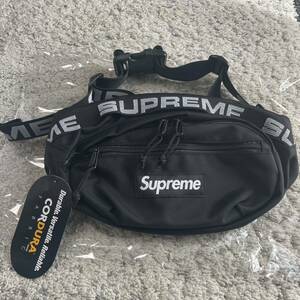 【新品】18ss Supreme Waist Bag black ウエストバッグ シュプリーム 黒 国内正規品 ブラック 即決 即納 ウエストポーチ