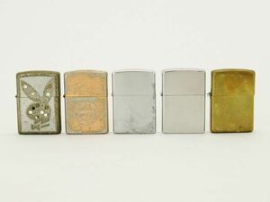 1円 ZIPPO ジッポー PLAYBOY プレイボーイ 等 オイル ライター 喫煙具 おまとめ大量セット EQ429