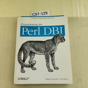 C07-129 Programming the Perl DBI Descartes& Bunce O REILLY 英語 洋書 プログラミング 書き込みあり