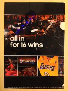 (◆ NBA「all for 16 wins」 特製クリアファイル 月刊 バスケットボール 2012年8月号付録【即決】