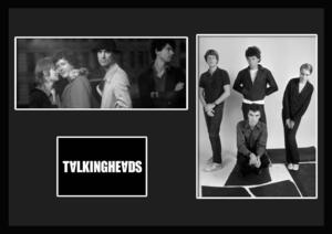 7種類!Talking Heads/トーキング・ヘッズ/ROCK/ロックバンドグループ/証明書付きフレーム/BW/モノクロ/ディスプレイ (4-3W)