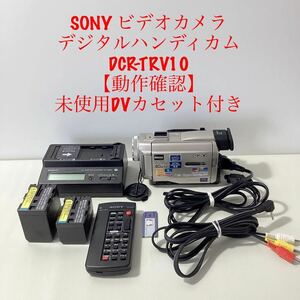 SONY ビデオカメラ デジタルハンディカム DCR-TRV10 【動作確認】　未使用DVカセット付き