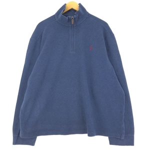 古着 ラルフローレン Ralph Lauren POLO by Ralph Lauren ハーフジップスウェットシャツ トレーナー メンズXXL /eaa426435