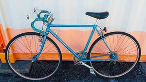 β 【引取り限定】ホダカ ロードバイク ブルー ハイテンフレーム 自転車 / 266588