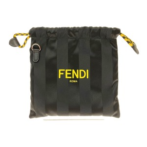 〇〇 FENDI フェンディ フェンディパック スモールポーチ ナイロンバッグ 7VA510ADMAFOR2A ブラック x イエロー 目立った傷や汚れなし