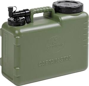 ☆未使用☆キャプテンスタッグ(CAPTAIN STAG) ポリタンク ウォータータンク 抗菌タイプ 10L オリーブ UE-2032