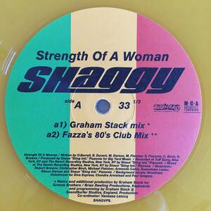 Shaggy / Strength Of A Woman　[MCA Records - SHAGVP5, Big Yard Music Group Ltd. - SHAGVP5]