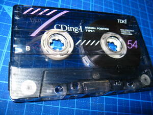 使用済み 中古 カセットテープ　TDK　CDing1　Type1　ノーマル　54分 1本 爪あり　　No.2015
