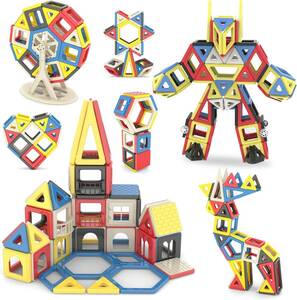 86pcs AMYCOOL マグネットブロック磁気 おもちゃ 磁石 ブロック マグネットおもちゃ 子供 知育玩具 おもちゃ 女の子