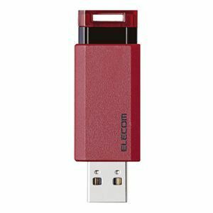 【新品】エレコム USBメモリ3.1 ノック式32GB MF-PKU3032GRD レッド