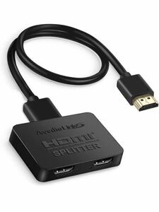 avedio links HDMI分配器 4Kx2K HDMIスプリッター 1入力2出力 3D、フルHD、 1080P、HDCP1.4対応 HDMI 二股