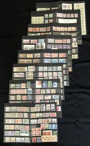 日本切手　[全て難あり] 古い切手 いろいろまとめて　未使用　記念切手/普通切手/国立公園/観光地/趣味週間/文化人/国体など
