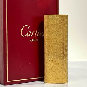 １円スタート Cartier カルティエ ライター ガスライター オーバル ゴールド 喫煙具 箱　リフィルタンク b5
