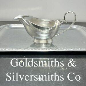 【Goldsmiths & Silversmiths Co Ltd】グレービーボート【シルバープレート】