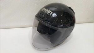 ■SHOEI ショウエイ J-FORCE ジェイフォース ジェットヘルメット Lサイズ 59～60㎝ バイク 自動二輪車用 黒 ブラック 1997年製■Y