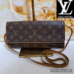 ルイヴィトン ポシェット GM ショルダー バッグ モノグラム LOUIS VUITTON ツインGM