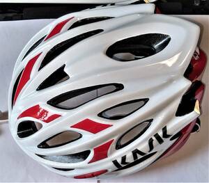 新品　未使用　自転車用　ＫＡＳＫ　ヘルメット　ホワイト　レッド　おしゃれ　カッコイイ　142