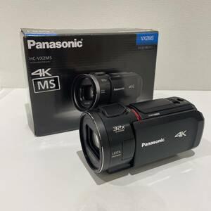 【AMT-10152】Panasonic パナソニック デジタル4Kビデオカメラ HC-VX2MS ブラック 5.1CH 64GB 2022年 32x ZOOM バッテリー 動作確認済み