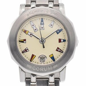 コルム CORUM 39.130.20.V585 アドミラルズカップ デイト クォーツ レディース 美品 A#129316