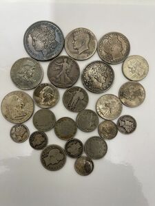 1円 外国銀貨 アメリカ リバティー コイン ～1964　重さ計173.6ｇ　まとめ売り