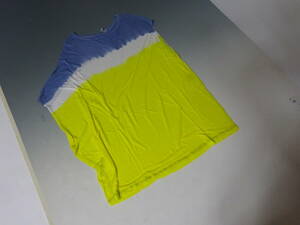 新品☆βベータのTシャツ・黄色系・9号・定価3.2万円