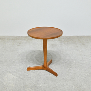 デンマーク Artex チーク無垢材 円形サイドテーブル Hans C. Andersen 60年代のヴィンテージ/北欧 ウェグナー フィンユール アクタス Idee