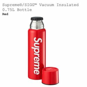 新品 Supreme Supreme/SIGG Vacuum Inslated 0.75L Bottle RED オンライン購入品 付属品付き