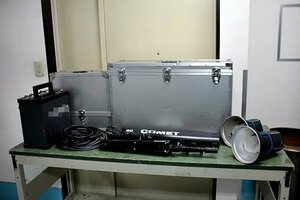 神神 035 コメット COMET ストロボヘッド CX-25ⅢH(2500W)×2&CX-244Ⅲ ストロボ ジェネレーター 電源+ポータブルスタンド*2台+ケース一