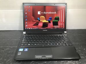 022804 TOSHIBA 東芝 dynabook R731/C ノートPC Core i3 メモリ 4GB HDD 160GB Windows 7 Pro