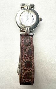 Cartier(カルティエ）腕時計 マストコリゼ レディース 革ベルト　SWISS MADE ARGENT 925 1903 CC380921 シルバー　silver