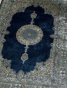 百貨店展示品　シルク100％ 最高峰225万ノット　イラン産　手織り 高級ペルシャ絨毯 101×152cm
