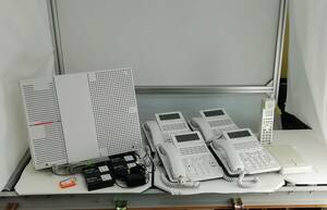 NTT αN1 N1S-ME-(1) A1-(24)STEL-(2)(W) x4台セット 主装置 電話機 ビジネスフォン NXSM-4BRU-(2) 即日発送 一週間返品保証【H24031115】