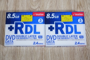 【 未開封 未使用 】imation データ用 DVD+R DL 8.5GB 計6枚 管理番号3634
