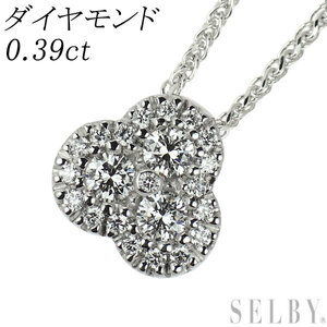 K18YG/WG ダイヤモンド ペンダントネックレス 0.39ct 最終 出品6週目 SELBY