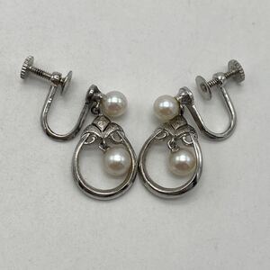 MIKIMOTO ミキモト イヤリング パール シルバー アクセサリー P985