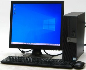 DELL Optiplex 7050-7700SF ■ 17インチ 液晶セット ■ i7-7700/DVDマルチ/第7世代/省スペース/Windows10 デスクトップ